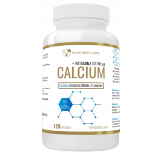 Calcium 1000 mg + D3 2000 IU – kości i mięśnie | 120 kaps
