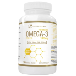 Omega-3 1000 mg + witamina E – serce i mózg | 90 kaps