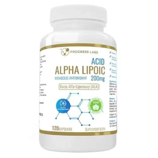Kwas alfa liponowy ALA 200 mg – energia i antyoksydacja 120 kaps
