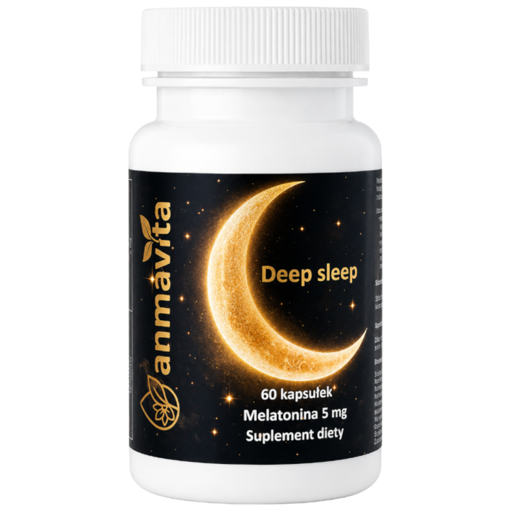 ANMAVITA Deep Sleep Melatonina 5 mg – 60 kapsułek