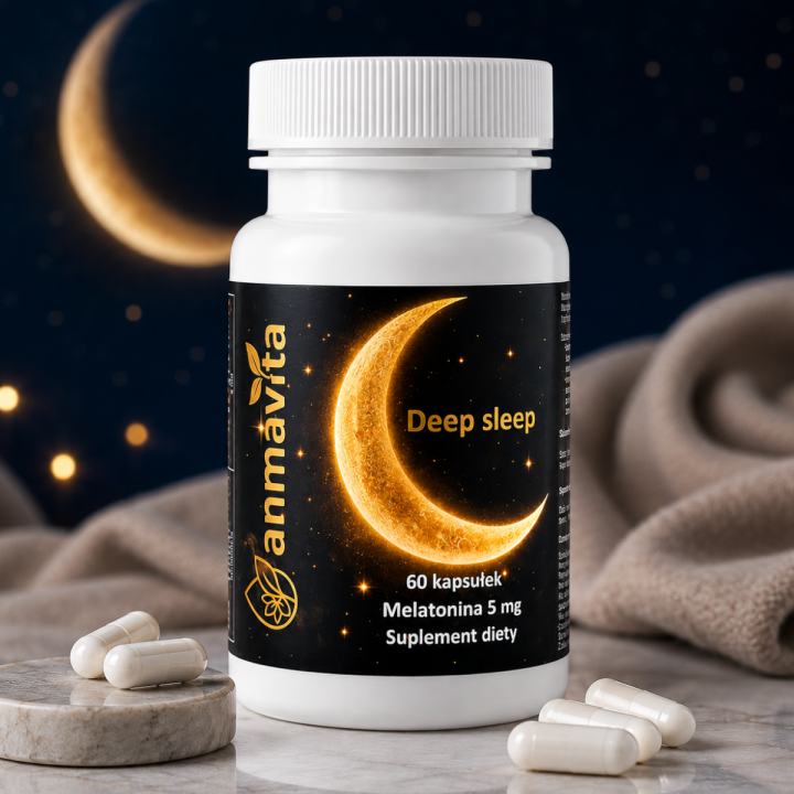 ANMAVITA Deep Sleep Melatonina 5 mg – 60 kapsułek